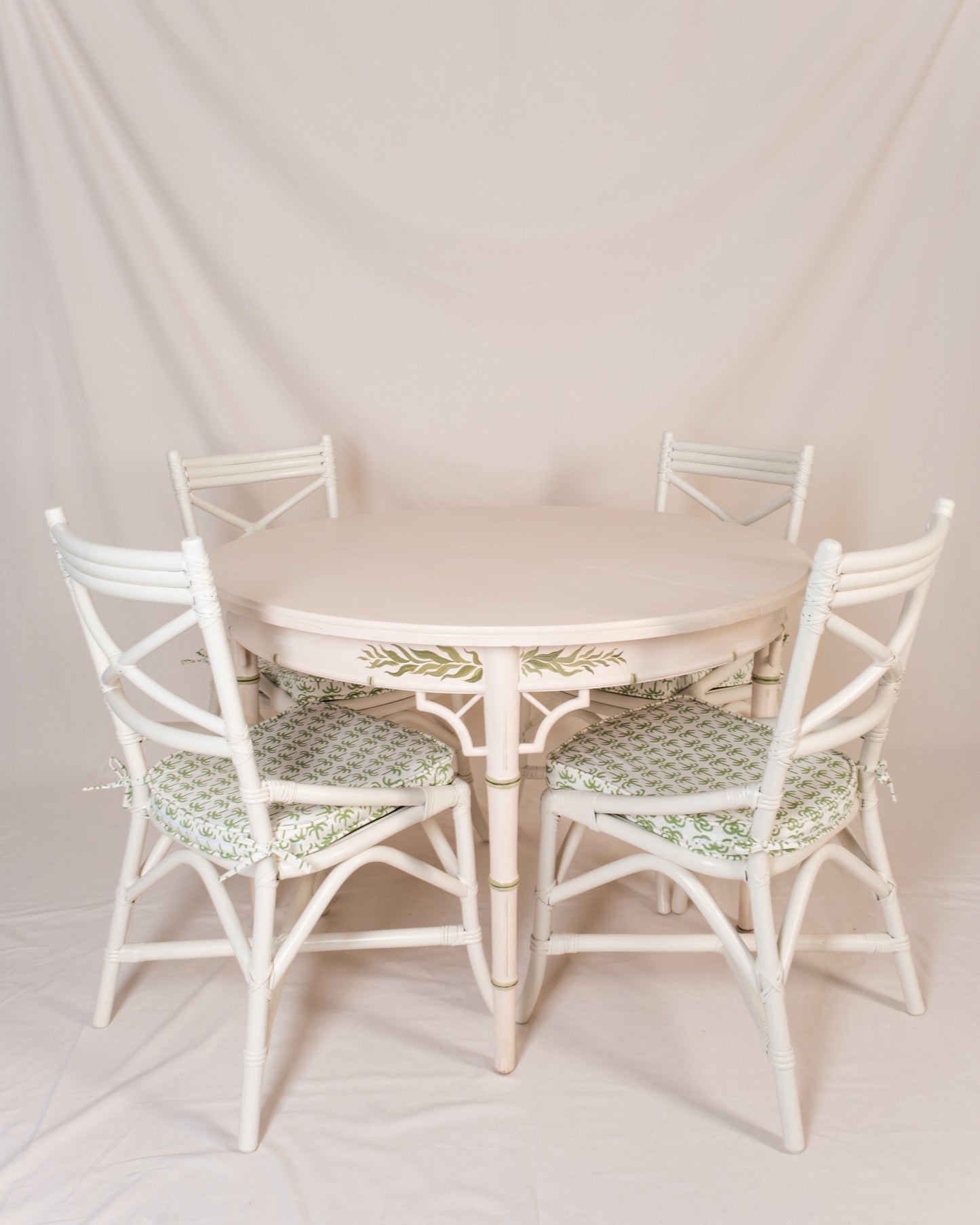 Set of 4 Vintage Cane Dining Chairs